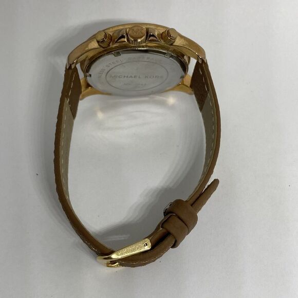 Michael Kors Blair MK5943 Women's Brown Leather Analog Dial Quartz Watch EY307 - Picture 11 of 12